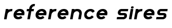 Reference Sires